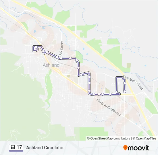17 Bus Line Map