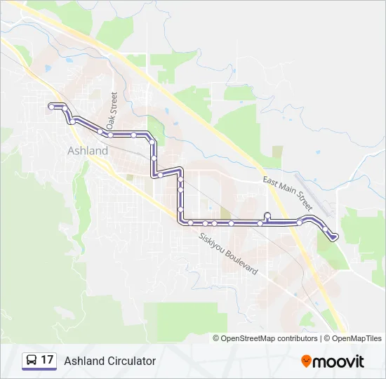 17 Bus Line Map