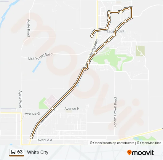 63 Bus Line Map