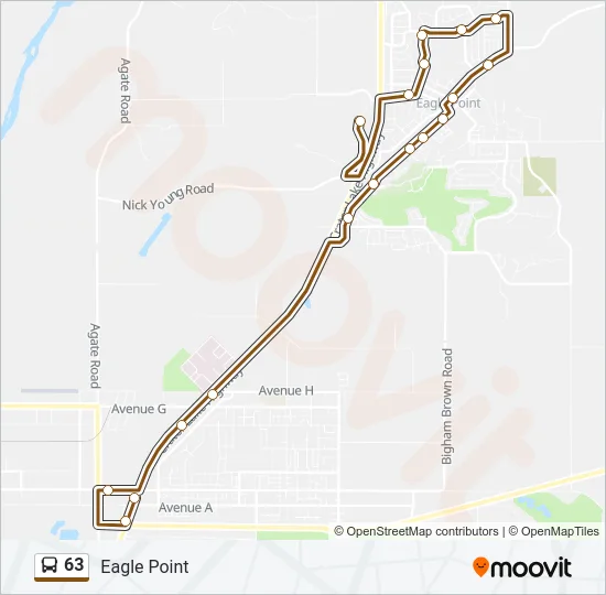 63 Bus Line Map