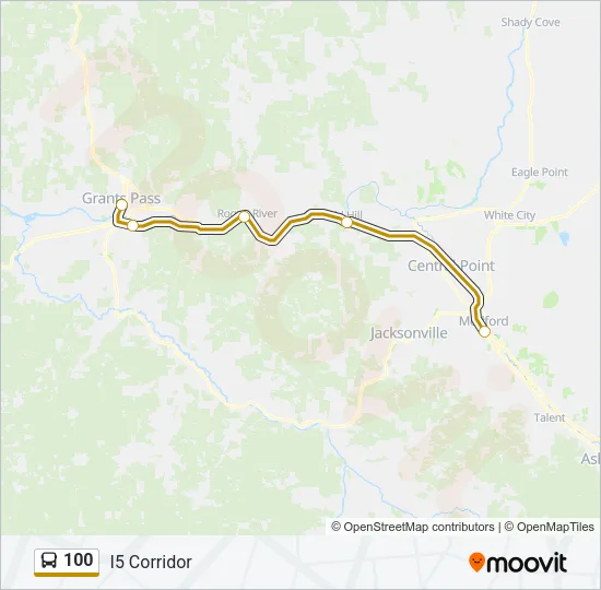 100 Bus Line Map