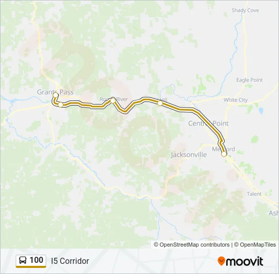 100 Bus Line Map