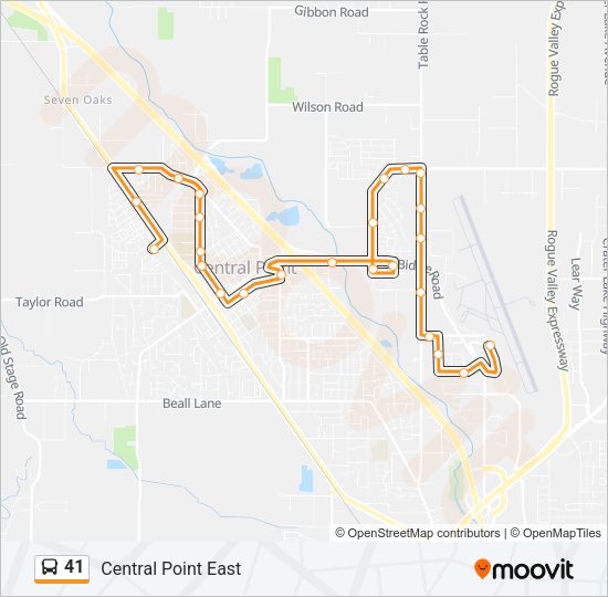 41 Bus Line Map