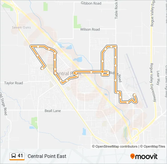 41 Bus Line Map