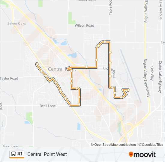 41 Bus Line Map