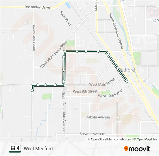 4 Bus Line Map