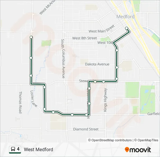 4 Bus Line Map