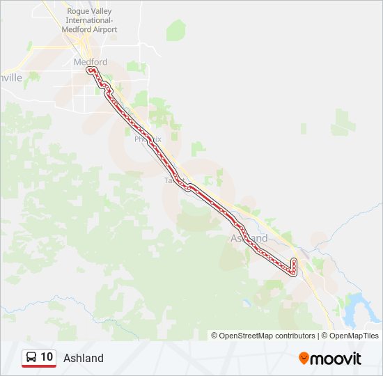 Mapa de 10 de autobús