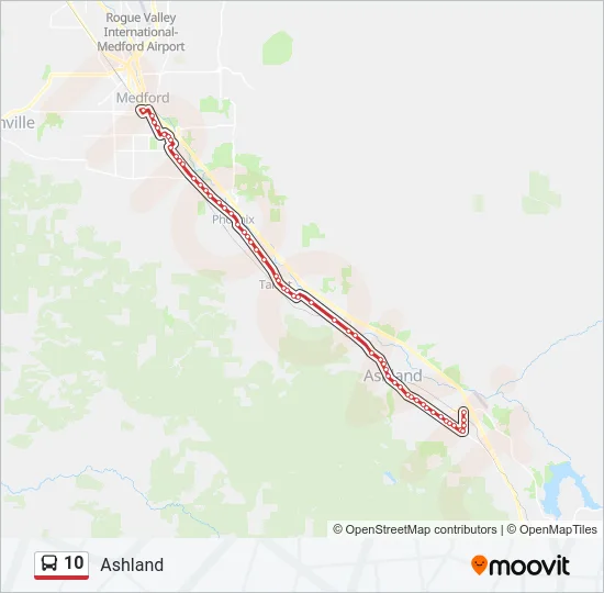 10 Bus Line Map