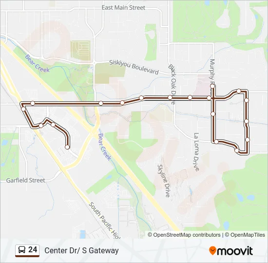 24 Bus Line Map