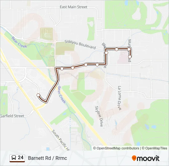 24 Bus Line Map
