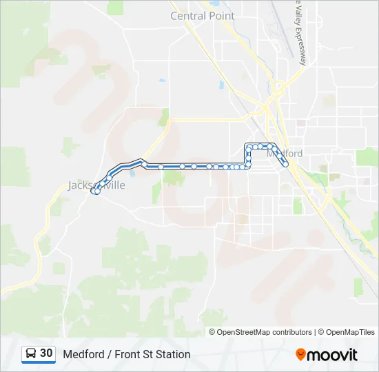 30 Bus Line Map