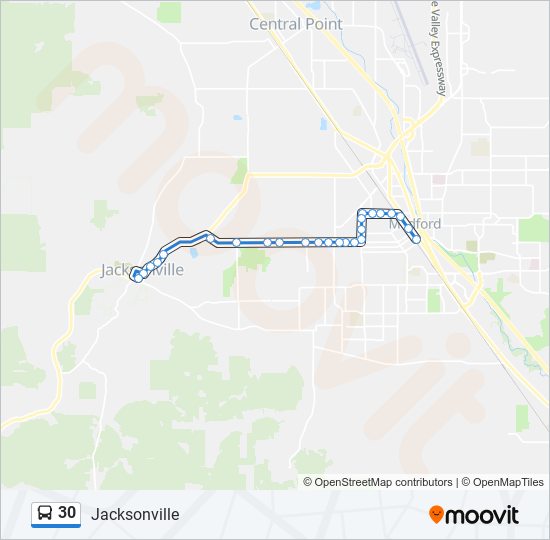 Mapa de 30 de autobús