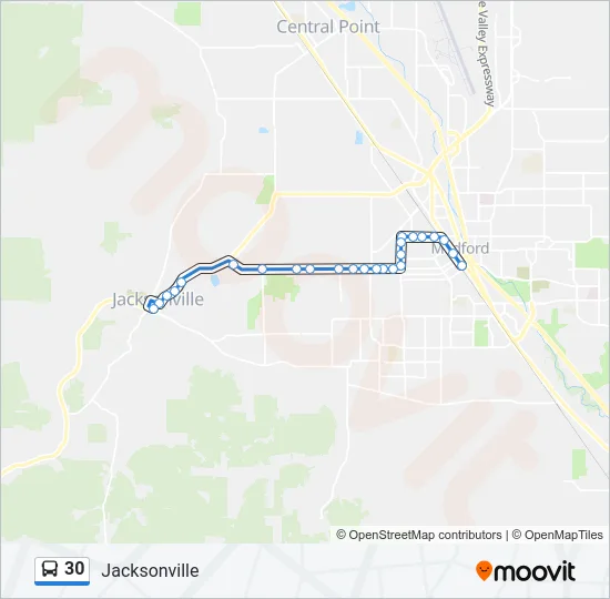 30 Bus Line Map