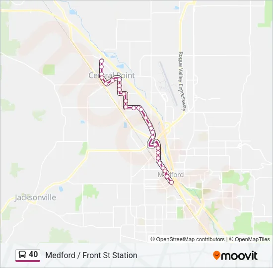 40 Bus Line Map