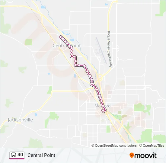40 Bus Line Map