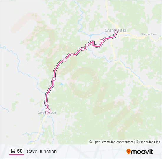50 Bus Line Map
