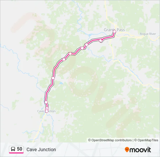 50 Bus Line Map