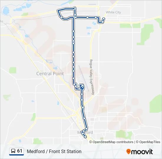 61 Bus Line Map