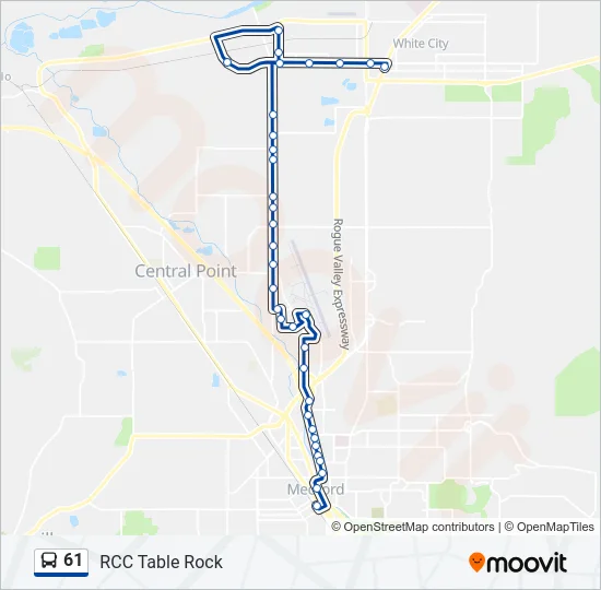 61 Bus Line Map
