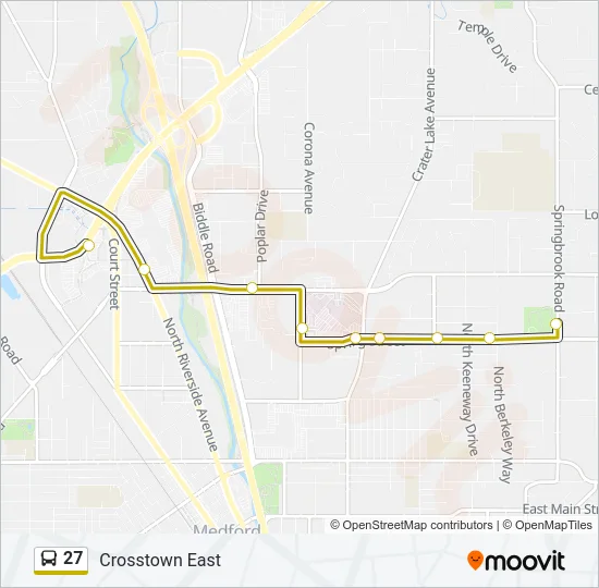 27 Bus Line Map