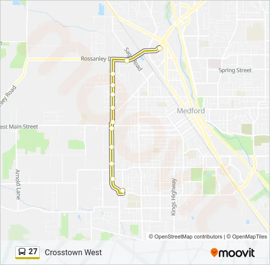27 Bus Line Map