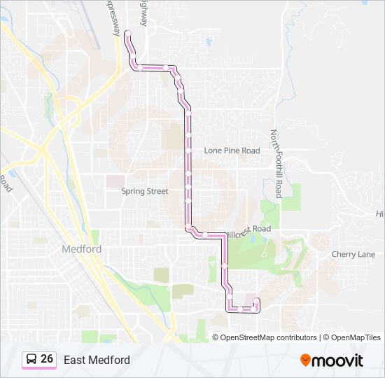 Mapa de 26 de autobús