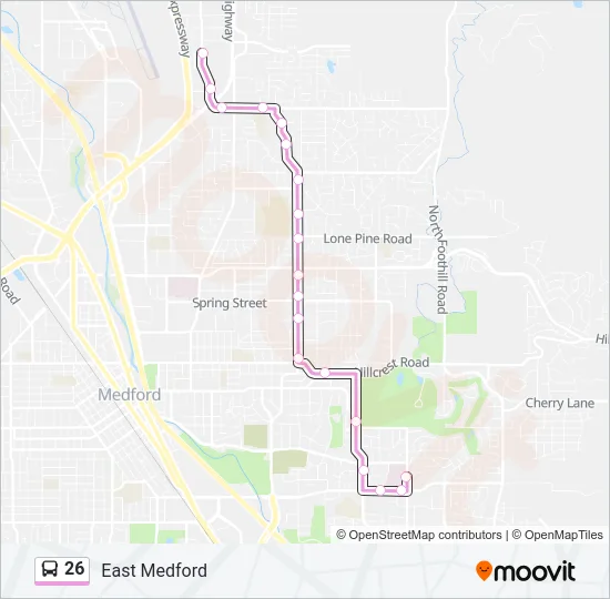 26 Bus Line Map