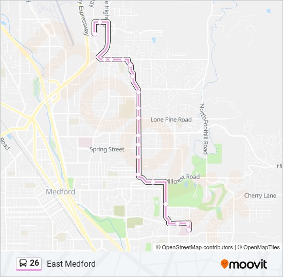 Mapa de 26 de autobús