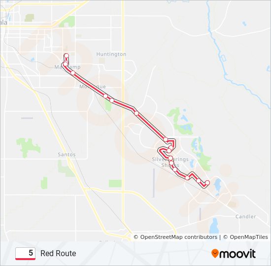 5 bus Line Map