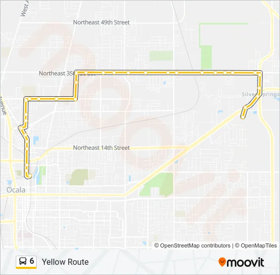 6 Bus Line Map