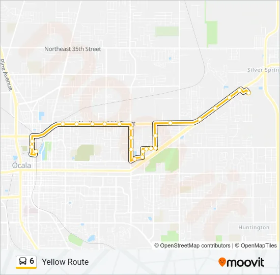 6 Bus Line Map