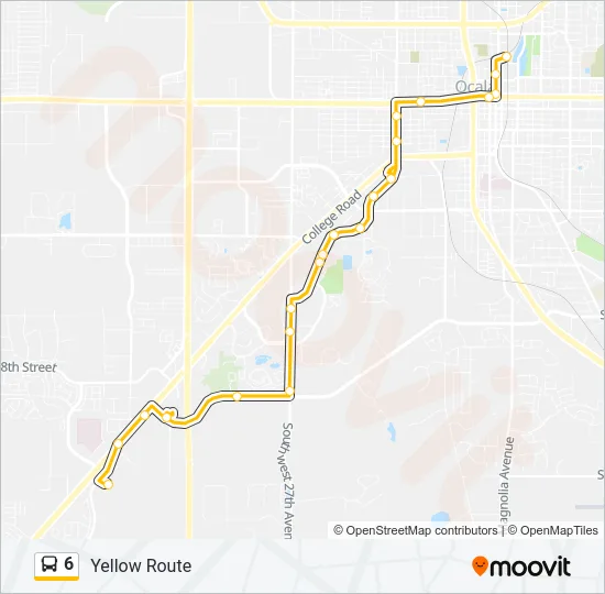 6 Bus Line Map