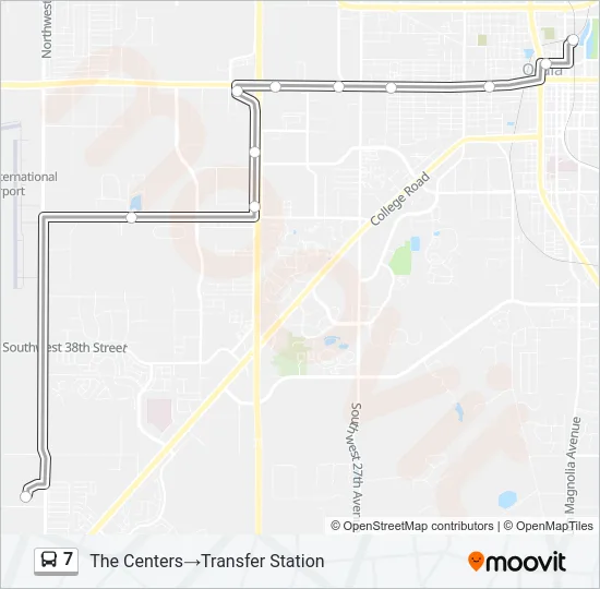 7 Bus Line Map