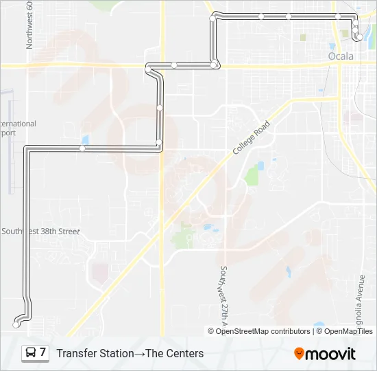 7 Bus Line Map