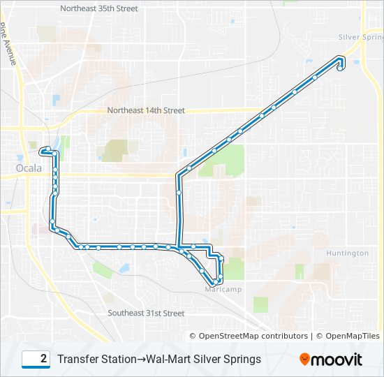 2 bus Line Map