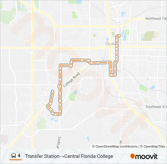 4 Bus Line Map