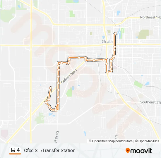 4 Bus Line Map