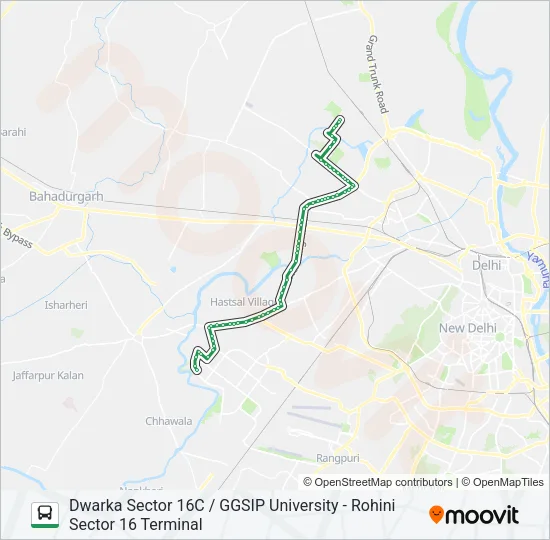 DW-3 Bus Line Map