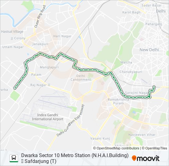 DW-5 bus Line Map