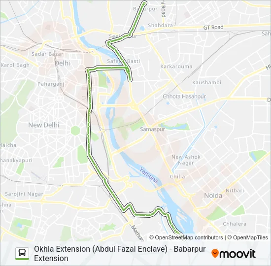 274 Bus Line Map