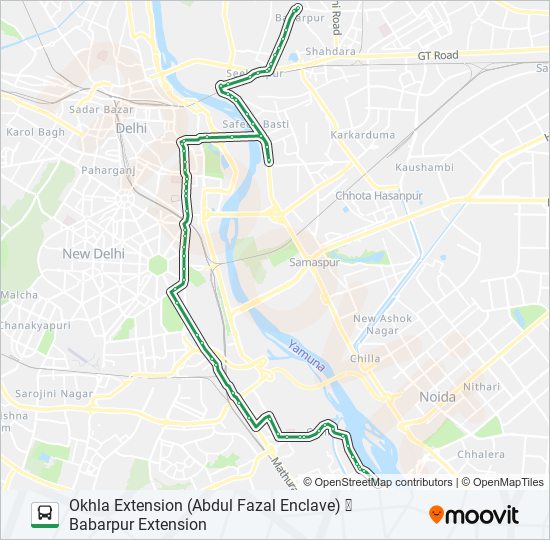 274 bus Line Map