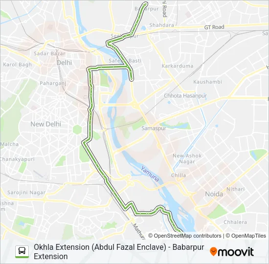 274 Bus Line Map