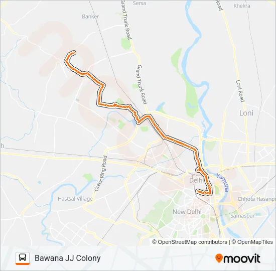 215 Bus Line Map