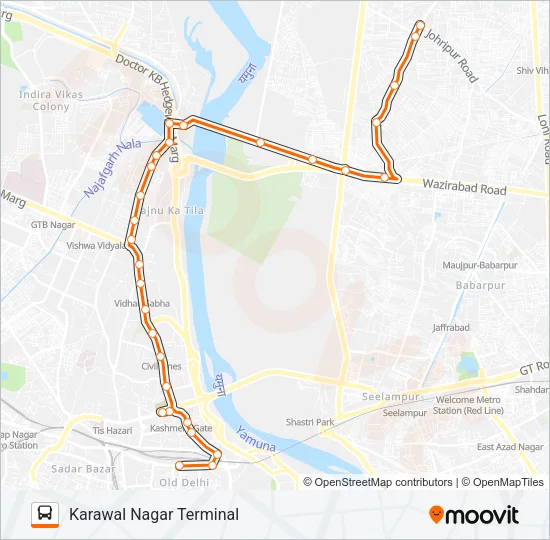 227 Bus Line Map