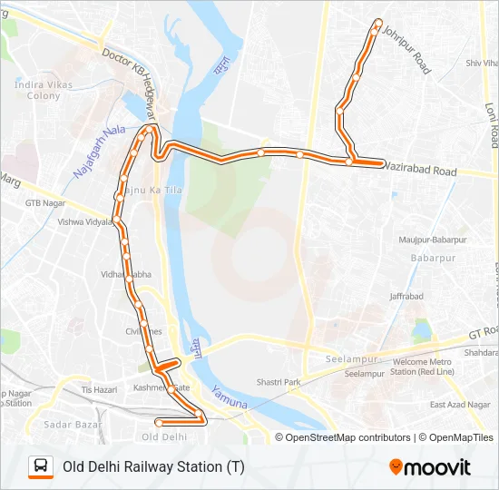 227 Bus Line Map