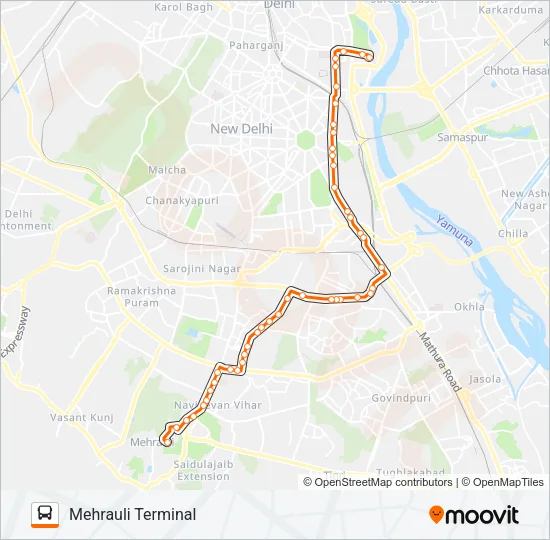 334 Bus Line Map