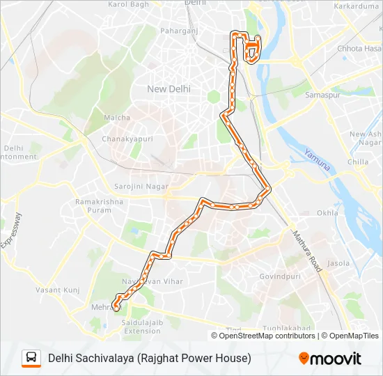 334 Bus Line Map