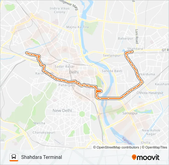 354 Bus Line Map