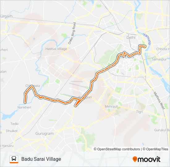 722 Bus Line Map
